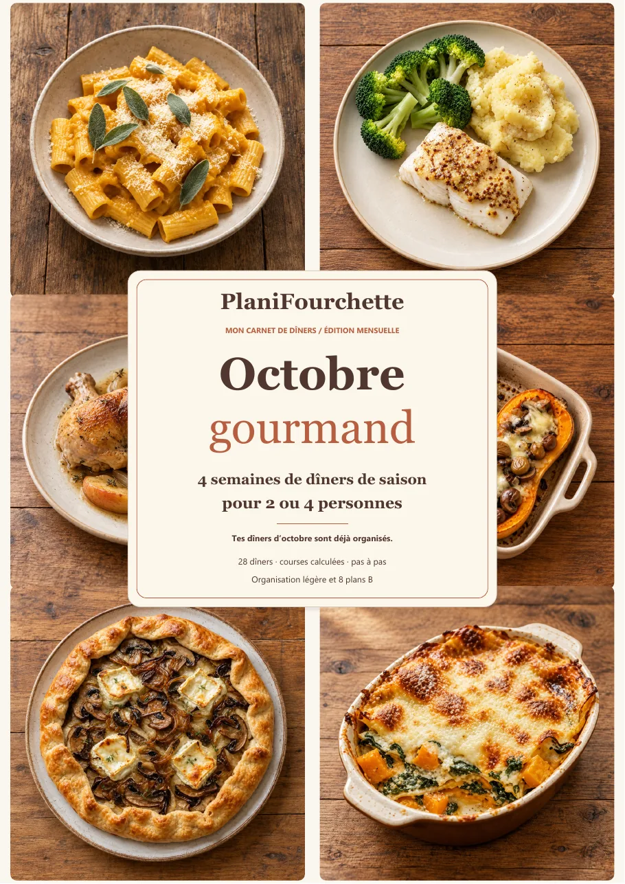Couverture de Octobre gourmand — 28 dîners organisés