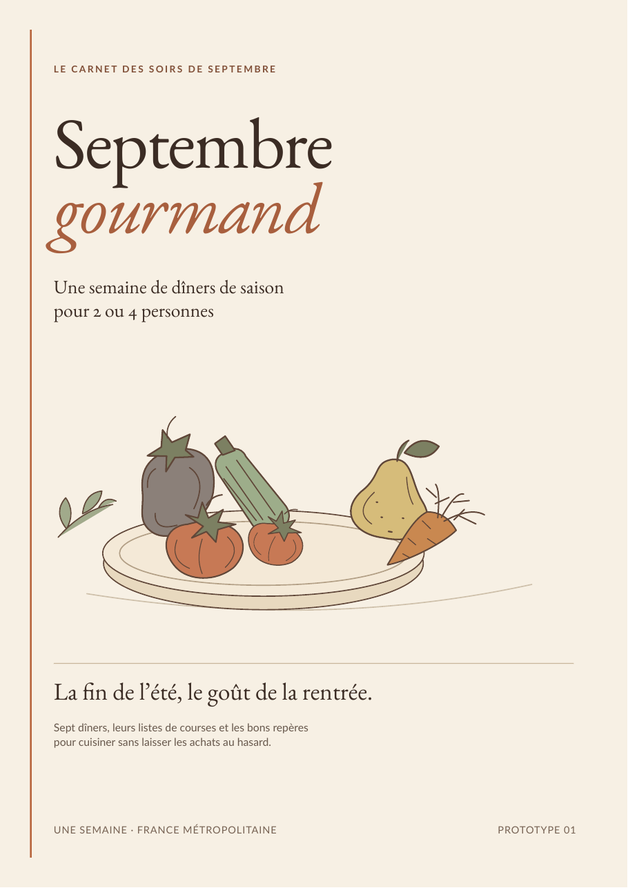 Couverture du PDF Septembre gourmand